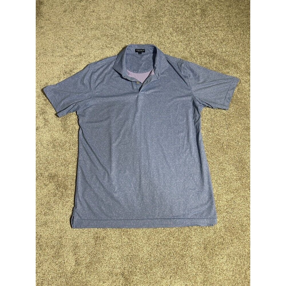 NWOT Peter Millar Crown Crafted Polo Golf Shirt Large All Over Floral Print